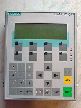 Siemens Simatic 6AV3607-1JC00-0AX0 HMI.