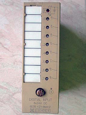 Siemens Simatic 6ES5421-8MA11 digital input module.