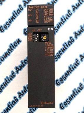 Mitsubishi Melsec PLC A1SJ71E71B2-S3 Module.