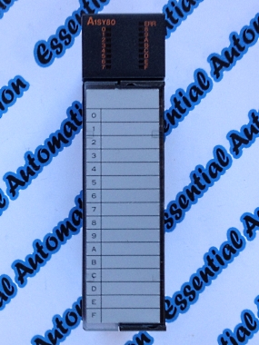 Mitsubishi Melsec PLC A1S-Y80 - 16 Channel 12/24VDC Source transistor output module.