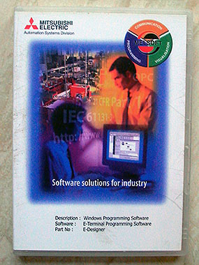 Genuine Mitsubishi Melsec Melsoft E-Designer Software V7.10.