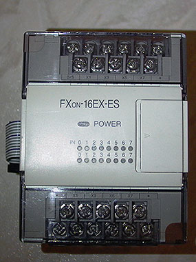 Mitsubishi Melsec FX0N-16EX-ES/UL Extension Module.