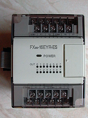 Mitsubishi Melsec FX0N-16EYR-ES/UL Extension Module.