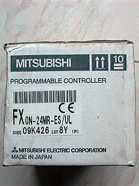 Mitsubishi Melsec PLC FX0N-24MR-ES PLC.