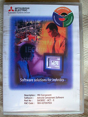 Mitsubishi Melsec MX-Component Software.